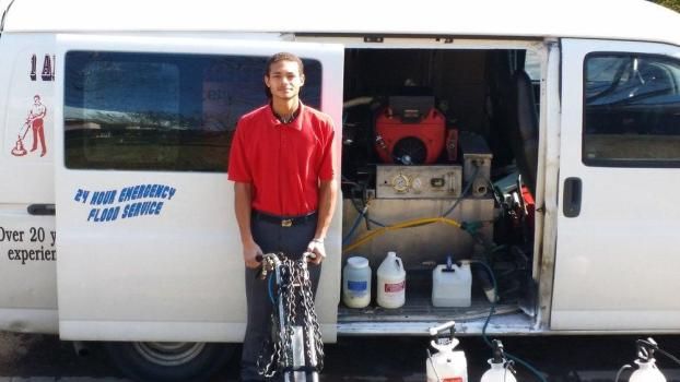 Me, the Rotovac, and the Truckmount A recent carpet cleaning job in the area