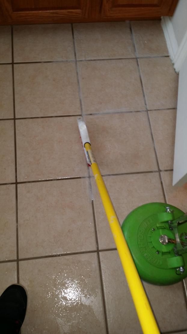Tile and grout cleaning A recent carpet cleaning job in the area
